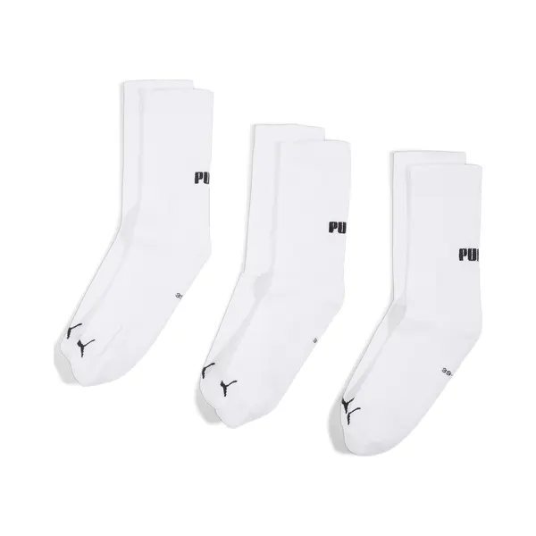 Puma Crew-Socken 3er-Pack Unisex, Kleidung, Weiß, 35-38 thumbnail
