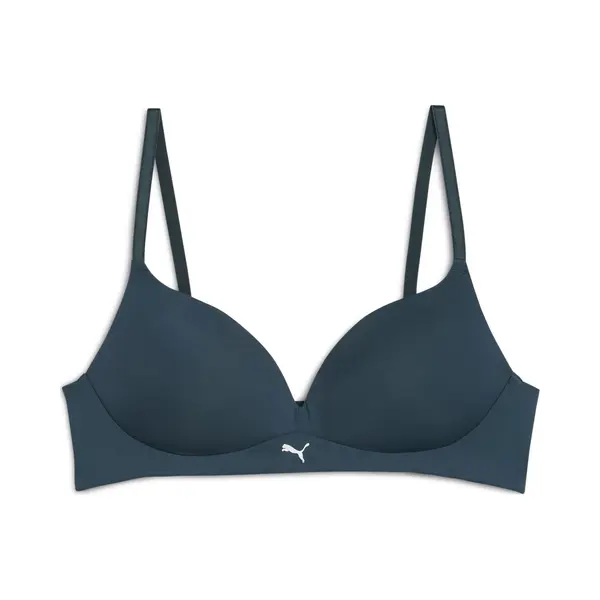 Puma Soft Padded Bh Damen (1er-Pack), Kleidung, Blau, 36B thumbnail