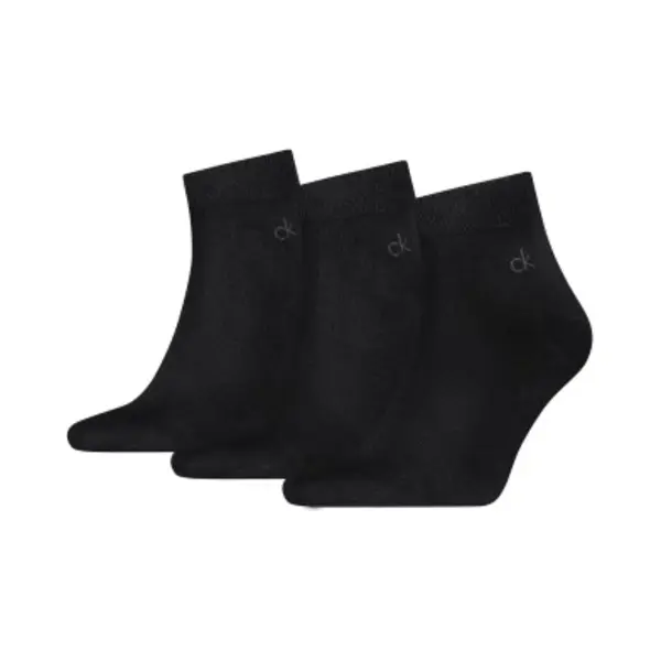 Calvin Klein Kurzsocken "Ck Men Quarter" 3 Paar, Rippenbündchen, Cotton-Mix, Elastisch thumbnail