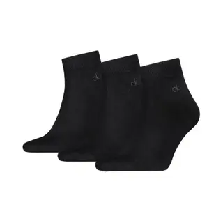 Calvin Klein - Quartersokken Heren - 3 Paar Ck Sokken - Zwart - Maat 43/46