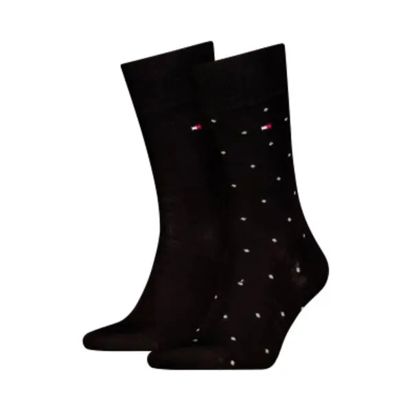 Tommy Hilfiger Men's Dot Classic Sock, Black, 43-46 (2er Pack) thumbnail