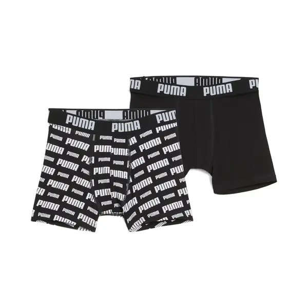Puma Everyday Logo Boxershorts Teenager (2er-Pack), Kleidung, Schwarz, 16 thumbnail
