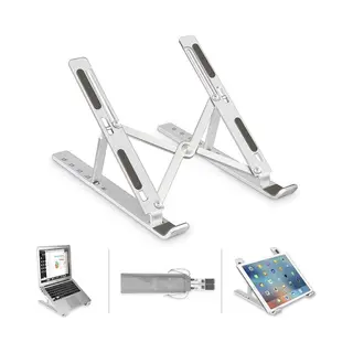 Qiyue Verstelbare Ergonomische Laptop/Notebook Standaard Universeel ZH007 - Lichtgewicht Laptop Apple Macbook Pro/Air, IPad, Asus, Hp, Acer, Microsoft,