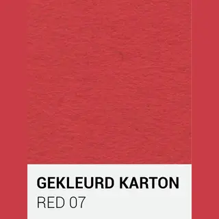 gekleurdkarton notrakkarton Gekleurd Karton Red 07 30, 5x30, 5 Cm 270 Gr.