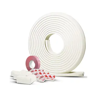 Dieux - Hoekbeschermer Set - Tafelbeschermer - 5 Meter Stootrand Foam - Veiligheid Baby Kind & Peuter - Tafel Accessoires - Wit - Zelfklevend