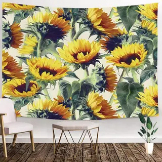 Ulticool Wandkleed Binnen - Wandtapijt - Natuur - Vintage - Bloemen - Muurkleed - Wanddoek Stof - 200 X 150 Cm - Wanddecoratie - Wandhanger - Muurhanger -