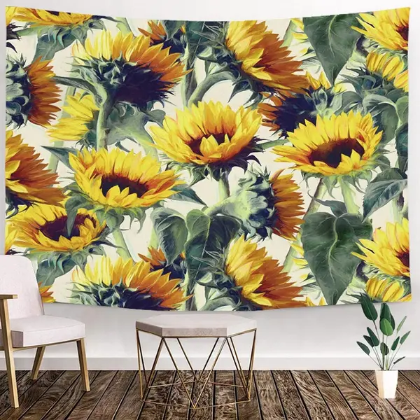 Ulticool Wandkleed Binnen - Wandtapijt - Natuur - Vintage - Bloemen - Muurkleed - Wanddoek Stof - 200 X 150 Cm - Wanddecoratie - Wandhanger - Muurhanger - thumbnail