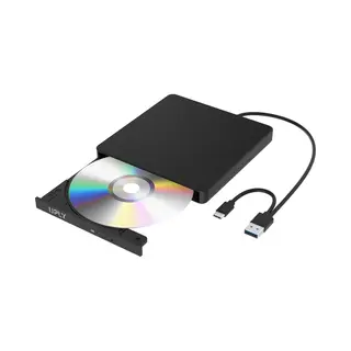 Uply Externe Dvd Speler - Windows En Mac - Usb C En Usb 3.0 - Externe Dvd Speler Voor Laptop - Externe Dvd Speler En Brander - Cd