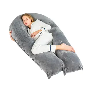 Strex Zwangerschapskussen Xxl - 280cm - Afneembare Hoes - Zijslaapkussen / Body Pillow / Lichaamskussen / Voedingskussen