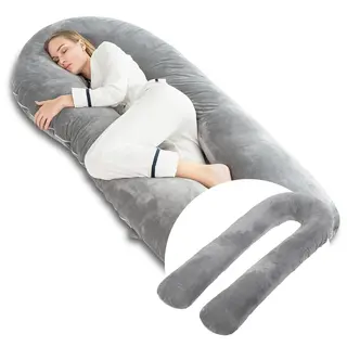 Avalo Schwangerschaftskissen 5XL - 330CM - Abnehmbarer Bezug - Seitenschläferkissen/Body Pillow/Body Pillow / Stillkissen