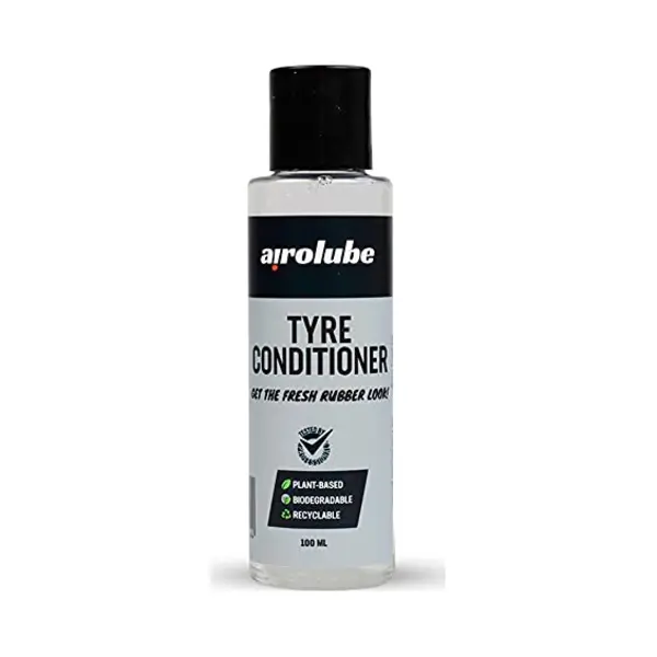 Airolube Tyre Conditioner 100ml - Natuurlijke Bandenzwart, Bandenglans, Tire Shine - Maakt Banden Zwart, Bandenzwart Auto & Motoren. thumbnail