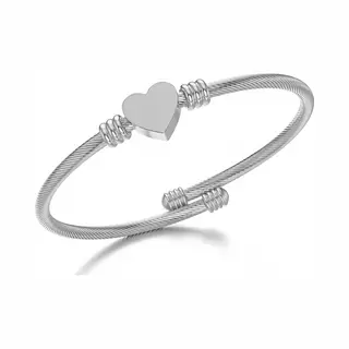 Malinsi® Armband Dames Unique Hart - Zilverkleurig Rvs - Armbandjes Verstelbaar - Armbandje Vrouw