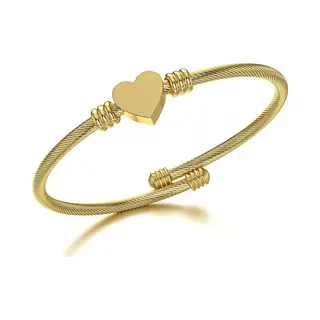Malinsi® Armband Dames Unique Hart - Gold Plated Rvs - Armbandjes Verstelbaar - Armbandje Vrouw