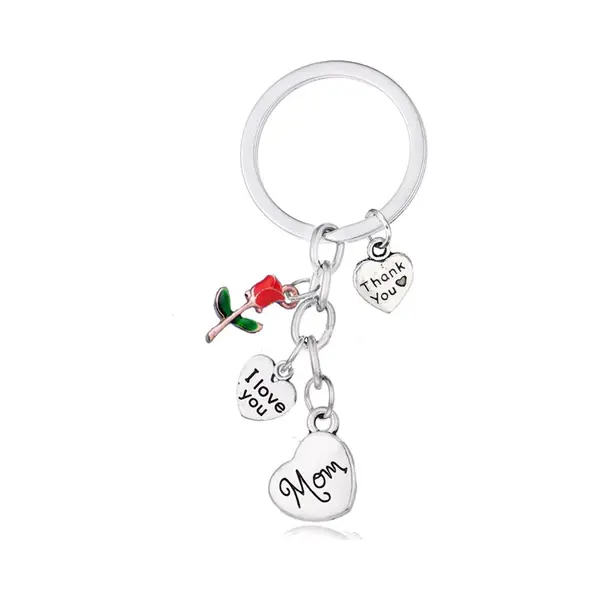 Malinsi Sleutelhanger Moeder I Love You - Moederdag Cadeautje - Liefde - Vrouw - Sleutelhangers - Sleutelring - Cadeau Voor Mama - Haar thumbnail