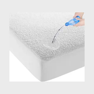Home bedding Deze Vernieuwde Waterdicht Matrasbeschermer-Hoeslakenbadstof-Antibacteriëel-Rondom Elastiek Is De Ideale Oplossing Voor Het Beschermen Van De Matras