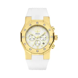 Vndx Ibiza Rebel - Unisex Horloge - Goudkleurig Met Band