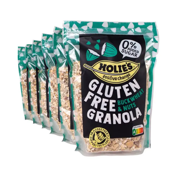 Holie's Glutenvrije Granola Buckwheat & Nuts 330gr - Ontbijtgranen - Suikervrij - Gezond - Vegan thumbnail