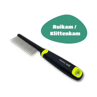 Mister Mill Ruikam - Hondenkam Langhaar Kortharig - Kattenkam - Klittenkam Hond/Kat