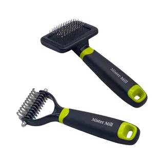 Mister Mill Voordeel Set, Slickerborstel S (7cm) + Ondervachtkam S (7cm)