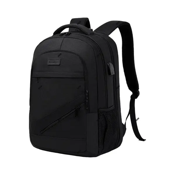 Anti Diefstal Waterdichte Rugzak Inclusief Usb Oplaadstation - Laptop Tas T/m 17 Inch - Voor Dames En Heren - Schooltas - Zwart Van Zedar thumbnail