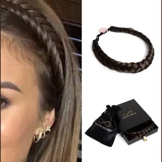 Infinity Braids - Lizzy Regular Braid - Haarband - Haarband Dames - Haarbanden - Haarband Meisje - Lizzy Auburn Sugar