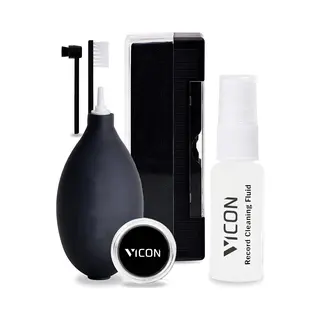 Vicon Professionele 6-in-1 Platenborstel Set Voor Vinyl Platen - Incl. Naaldreiniger - Antistatisch - Platenreiniger - Lp Reinigingsset - Lp