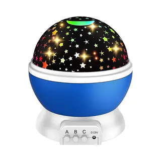 Mobstore Sterrenprojector Nachtlampje - Led Projector Bol Wit - Sterren Projector - Galaxy Projectie - Star Light - Sterrenhemel Snoezellamp -