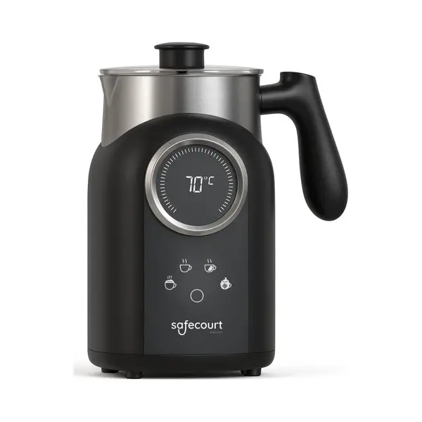 Safecourt Kitchen Milchaufschäumer Pro - Abnehmbare Kanne - 4-in-1 - Bpa-frei - 300 Ml - Schwarz thumbnail