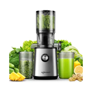 Safecourt Kitchen Sapcentrifuge, Slowjuicer Voor Groenten En Fruit, Xxl-opening, Krachtige Motor