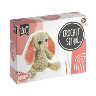 Craft Id Starters Haakpakket Konijntje | Amigurumi Haken Nederlands | Haakpakketten Knuffels | Geschikt Voor 12 Jaar En Ouder | Haakpakketten Voor