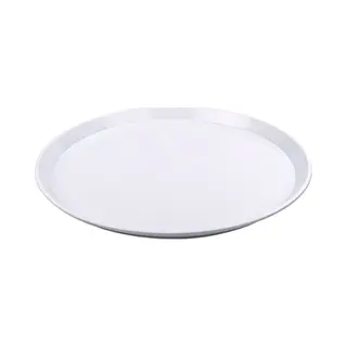 Dienblad - Wit - Kunststof - D34x2 Cm - Rond - Serveerblad - Vaatwasserbestendig
