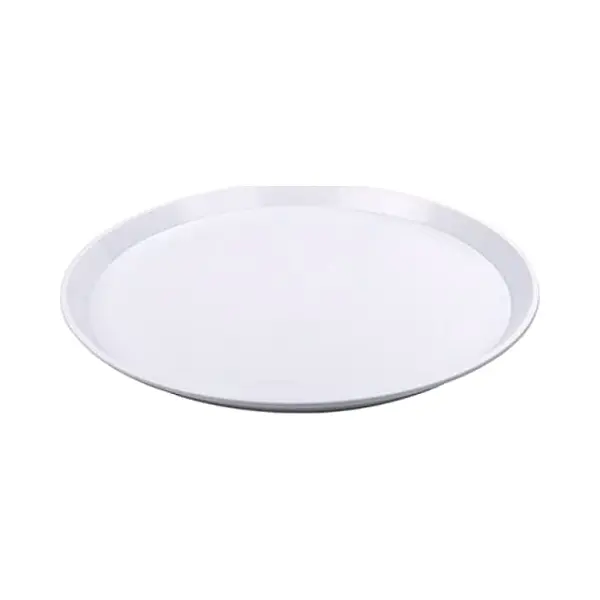 Dienblad - Wit - Kunststof - D34x2 Cm - Rond - Serveerblad - Vaatwasserbestendig thumbnail