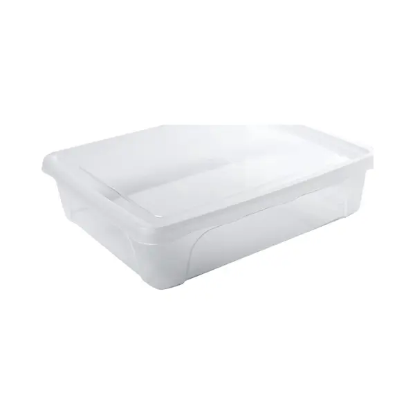 Hega hogar Vershoudbakje - Laag - Transparant - 2 Liter - 24 X 20 X 6 Cm - Vershouddoosje - Vienna - Vershouddoos Bakje thumbnail