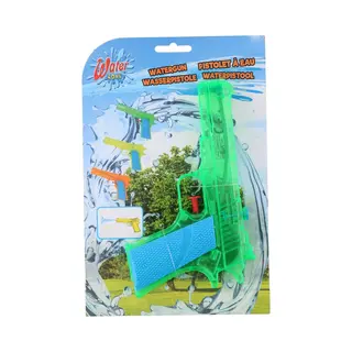 Eddy Toys 1x Waterpistolen/waterpistool Groen Klein Van 18 Cm Kinderspeelgoed - Waterspeelgoed Van Kunststof