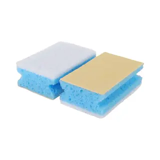 Sanitairspons - 4x - Blauw - Schuim Spons - 11 X 8 X 7 Cm - Badkamer Schoonmaak