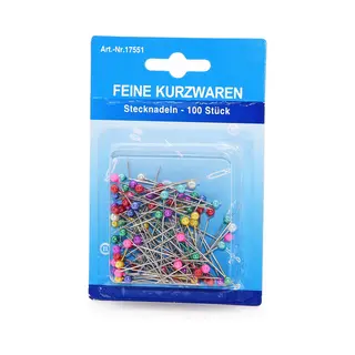 Kopspelden/steekspelden - 100x Stuks - 35 Mm - Multi Kleuren - Hobby/naai Spelden