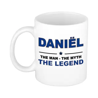 Bellatio Decorations Naam Cadeau Mok - Daniël - Man Myth Legend - Koffiemok - 300 Ml - Collega - Vaderdag
