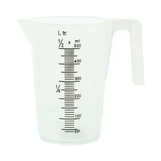 Maatbeker - 500 Ml - Kunststof - Transparant - Keukenaccessoires