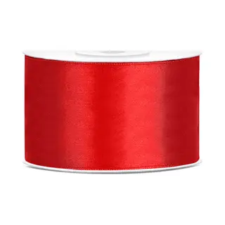 Hobby Sierlint Satijn - Rood - 25 Meter - Cadeaulint Satijnlint/sierlinten - Decoratie - Inpakken