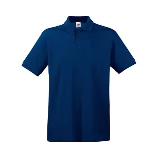 Fruit Of The Loom Poloshirt Premium - Navy Blauw - Heren - Katoen - 180 Grams L
