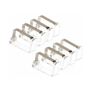Tafelkleed Klemmen Set - 8x - 4 Stuks - Zilver - Rvs - 5 X 4 Cm - Tafelzeilklemmen - Tafellaken Klemmen