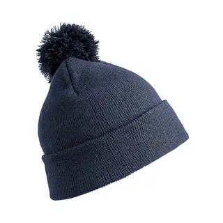 Result Wintermuts - Met Pom - Blauw - Volwassenen - Dames/ Heren - Muts - 100% Acryl