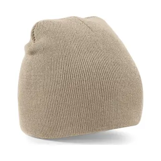 Beechfield Beanie Wintermuts - Beige - Warme Gebreide Muts - Volwassenen - 100% Polyacryl