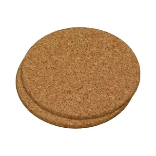 Kesper Ronde Pannen Onderzetters Van Kurk - 2x - D17 Cm - Voor Hete Pannen En Ovenschalen