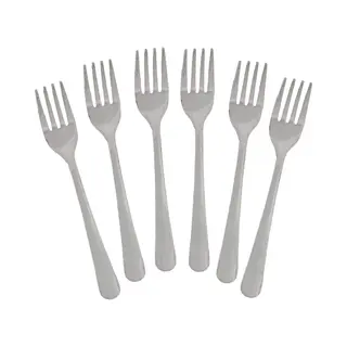 Taart/gebak Vorkjes - 6x Stuks - Zilver - Rvs - 14 Cm - Verjaardag/feest Vorkjes