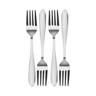 20x Vorken Tafelbestek Rvs 19, 5 Cm - Keukenbenodigdheden - Bedrijfskantine - Tafel Dekken - Bestek - Tafelvorken/dinervorken - Vorken