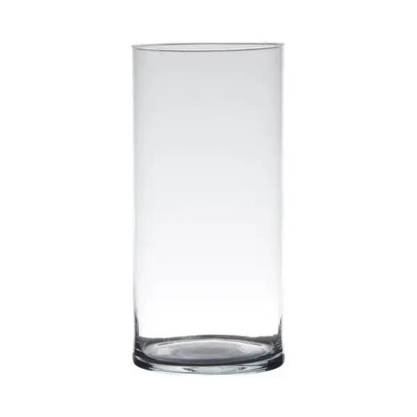 Hakbijl Glass Vaas - Cilinder - Glas - Helder - 30 X 12 Cm - Bloemenvaas thumbnail