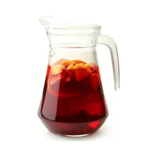 Gerimport Water Karaf - 1x - 1 Liter - Glas - Sapkan - Waterkan - Schenkkan - Met Handvat