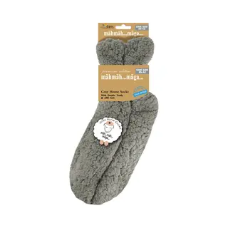 Bellatio Grijze Slofsokken/huissokken/bedsokken Voor Dames - Huissokken Voor Vrouwen - Slofsokken