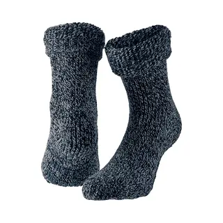 Apollo Kinderen Anti-slip Korte Huissokken/slofsokken Navyblauw - Maat 35-38 - Navy Huis/slof Sok - Gebreide Huissok/slofsok Sokken
